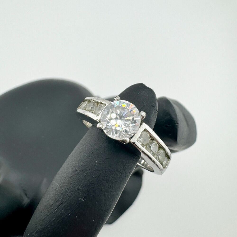 Vintage Statement Rhinestone Cocktail Ring Retro MCM Preppy Glam Engagement